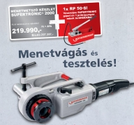 Rothenberger SUPERTRONIC 2000 Menetmetsző Készlet 1/2'-2'+ Ajándék RP 50-S Próbapumpa Rothenberger SUPERTRONIC 2000 Menetmetsző Készlet 1/2'-2'+ Ajándék RP 50-S Próbapumpa