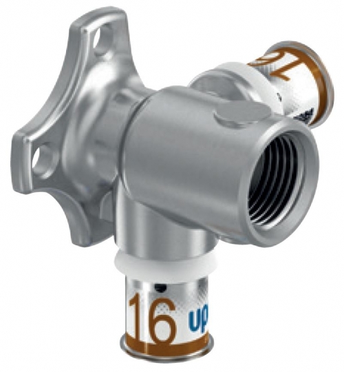 Uponor S-Press Plus Fém 90° átfolyós falikorong 20x1/2” BM Uponor S-Press Plus Fém 90° átfolyós falikorong 20x1/2” BM